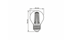 LED source E27 6W G45 Filament Warm White